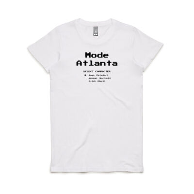 MA 8 Bit Black Text (Women's) Thumbnail